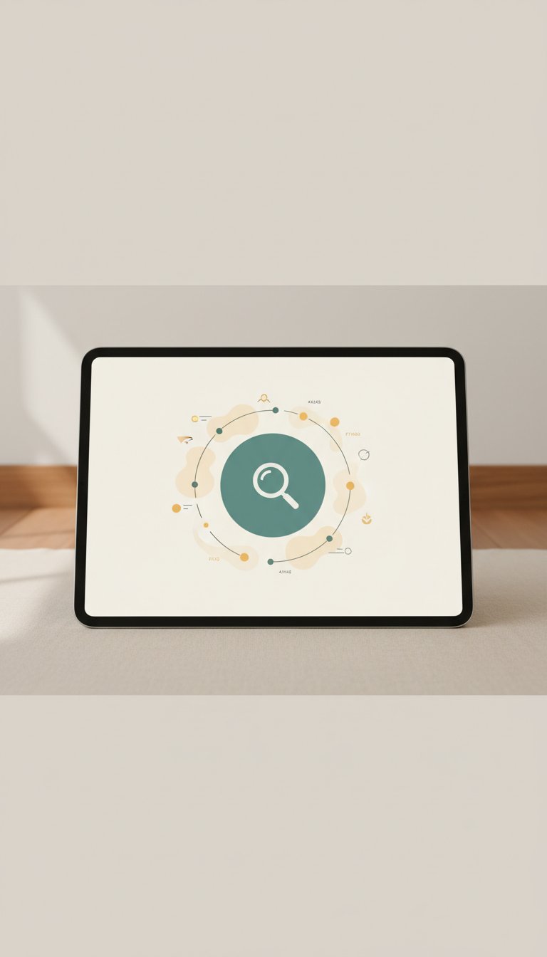 Visual Search Feature on Tablet Display